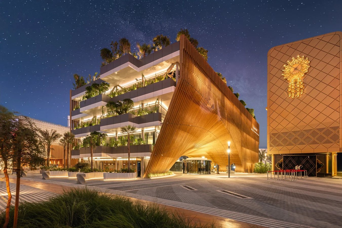 Photographie du pavillon belge à l’Expo 2020 Dubaï